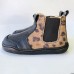 Botines Andanines Chelsea Leopardo · Piel Negra