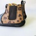 Botines Andanines Chelsea Leopardo · Piel Negra