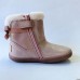 Botas Barefoot Chetto 1125517 Rosa Brillo con Pelo y Lazo