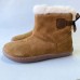 Botas Barefoot Chetto 1125517 Beige con Pelo y Lazo