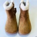 Botas Barefoot Chetto 1125517 Beige con Pelo y Lazo