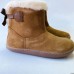 Botas Barefoot Chetto 1125517 Beige con Pelo y Lazo
