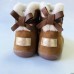Botas Barefoot Chetto 1125517 Beige con Pelo y Lazo