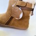 Botas Barefoot Chetto 1125517 Beige con Pelo y Lazo