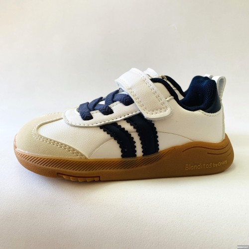 Blanditos by críos Zapatillas Barefoot Ares Blanco Marino Niño y Adulto