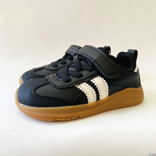 Blanditos by críos Zapatillas Barefoot Ares Negro Blanco Niño y Adulto