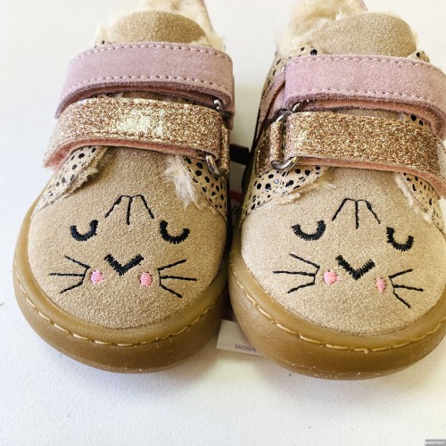 Gioseppo 80985 Cheetah | Zapatillas Barefoot Niña Leopardo Rosa