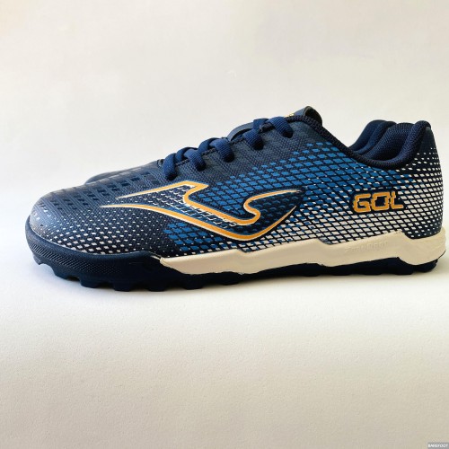 Joma Botas de Fútbol Barefoot GOL MULTITACOS azul  con cordones