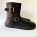 Mustang Free Alask Biker – Botines Barefoot Negros con Hebillas