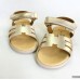 Sandalias barefoot Andanines doradas para niña