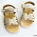Sandalias barefoot Andanines doradas para niña