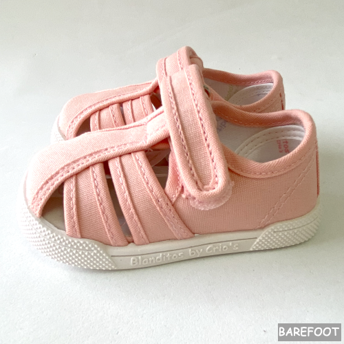 Blanditos by Crios Sandalias de Lona mango Rosa 