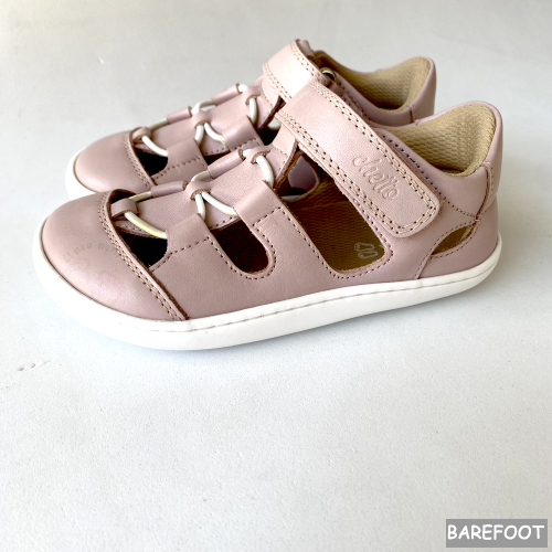 Chetto Sandalias Barefoot Niño Barefoot – Piel Natural Flexible rosa