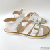Sandalias Respetuosas COQUEFLEX MARGOT en Blanco – Calzado Vegano Infantil