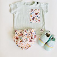 CONJUNTO CAMISETA Y RANITA CIRCO CONJUNTO CAMISETA Y RANITA CIRCO