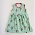 VESTIDO DE COLOR MINT  CON ESTAMPADO DE LAS HADAS