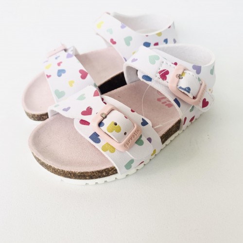 Garvalin Sandalias campion metalizado bio corazones