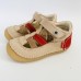 KICKERS SANDALIAS BEBE SUSHY BEIGE ROUGE