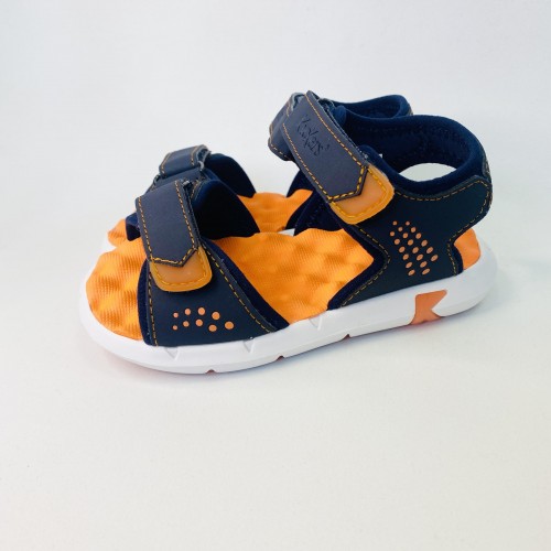KICKERS SANDALIAS CANGREJERAS JUMANGAP BLEU FONCE-ORANGE