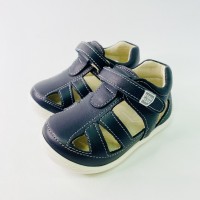 PiruFlex Sandalias respetuosas para primeros pasos de color azul marino