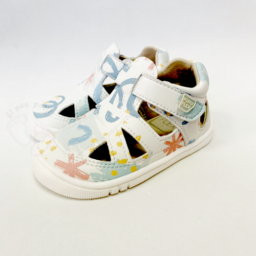 PiruFlex Sandalias respetuosas microfibra 2 velcros estampaos