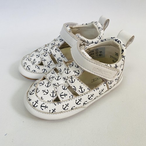 ROBEEZ SANDALIAS BLANCOS ANCLA