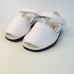 Zapy Menorquina sandalias blanca velcro