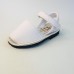 Zapy Menorquina sandalias blanca velcro