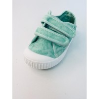 ZAPY ZAPATILLAS DE LONA N30379 AQUA DOS VELCROS