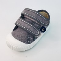 ZAPY ZAPATILLAS DE LONA PIEDRA GRAFITO DOS VELCROS