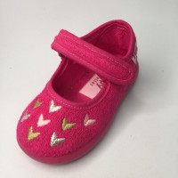 ZAPY ZAPATILLAS DE CASA CORAZONES FUXIA