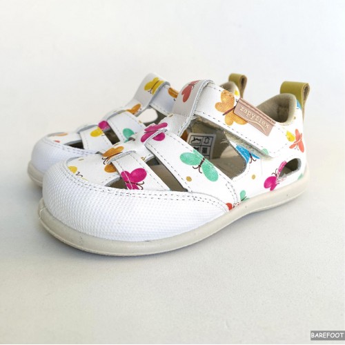 ZapyFlex Sandalias barefoot velcro niños estampado mariposas