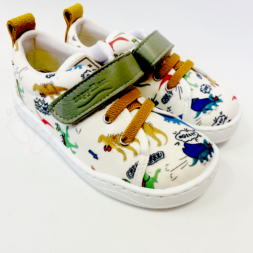 ZapyFlex Calzado Respetuoso de Lona estampado dinosaurios